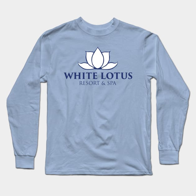 White Lotus Resort & Spa Long Sleeve T-Shirt by MindsparkCreative